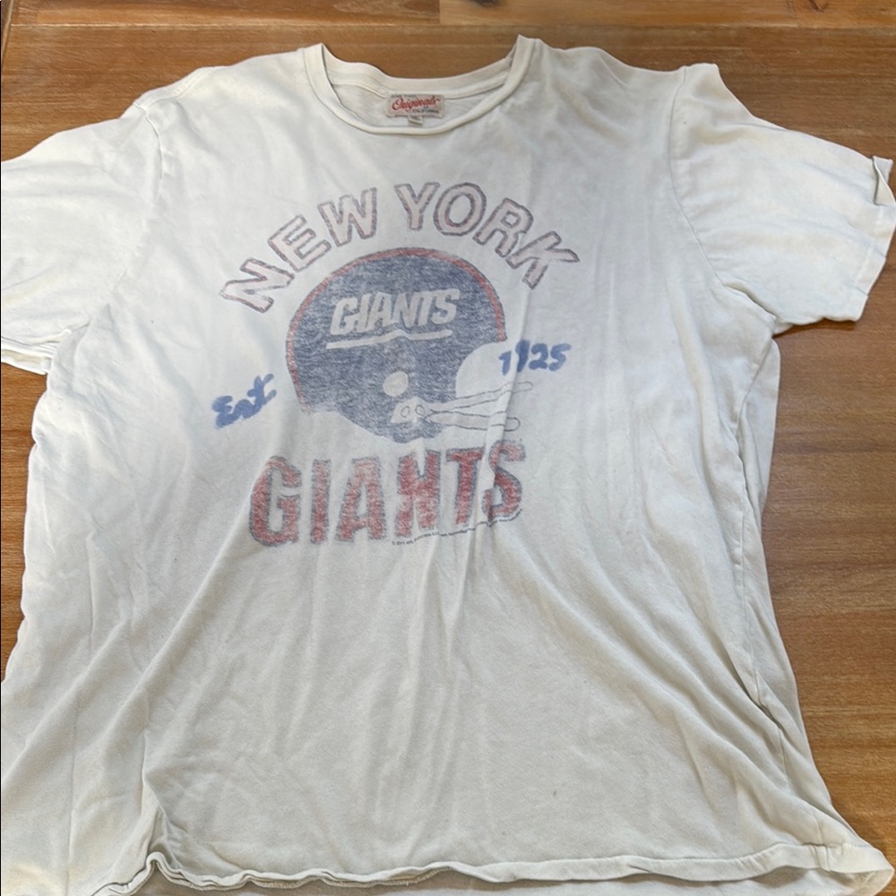 Junk Food Clothing White New York Giants Tee